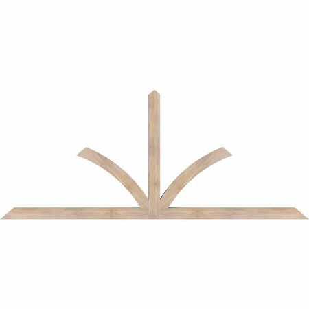 Ekena Millwork Richland Smooth Timber Gable Bracket, Douglas Fir, 96"W x 40"H x 3 1/2"D x 3 1/2"F, 10/12 Pitch GBW096X40X0404RIC00SDF